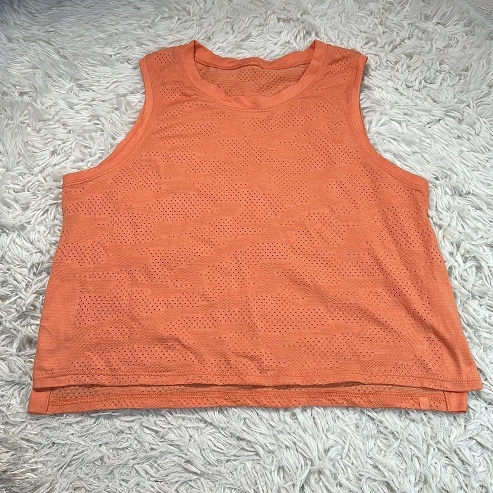 Lululemon Train to Be Tank Dot Camo Golden Apricot